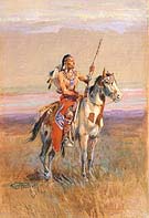 The Scout  1907 - Charles M Russell reproduction oil painting