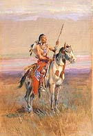 The Scout 1907 - Charles M Russell reproduction oil painting