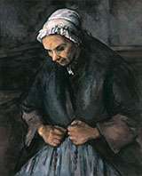 An Old Woman with Rosary - Paul Cezanne