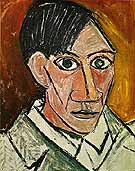 Self-Portrait 1907 - Pablo Picasso reproduction oil painting