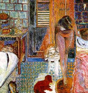 La toilette (The Bathroom) - Pierre Bonnard reproduction oil painting