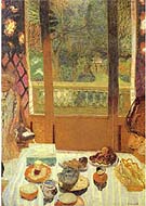 The Dining Room Overlooking the Garden 1930 - Pierre Bonnard reproduction oil painting