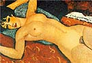 Nude on a Cushion 1917 - Amedeo Modigliani reproduction oil painting