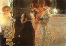 Schubert at the Piano 1899 - Gustav Klimt reproduction oil painting