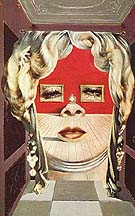 Mae West's Face which May be Used as a Surrealist Apartment. 1934-1935 - Salvador Dali reproduction oil painting