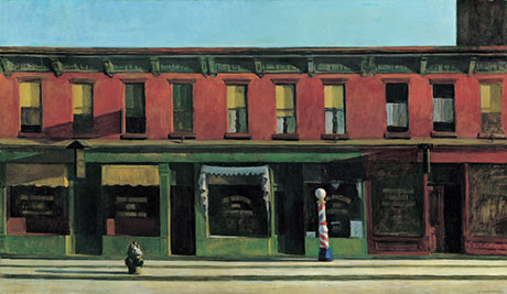 Early Sunday Morning 1930 - Edward Hopper reproduction oil painting