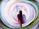 Grey,Blue and Black -Pink Circle 1929 - Georgia O'Keeffe