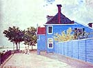 The Blue House Zandaam 1871 - Claude Monet reproduction oil painting