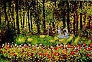 The Artist's Family in the Argenteuil - Claude Monet reproduction oil painting