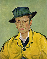 Portrait of Armand Roulin 1888 - Vincent van Gogh reproduction oil painting