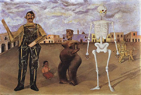Four Inhabitants of Mexico 1938 - Frida Kahlo reproduction oil painting