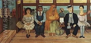 The Bus 1929 - Frida Kahlo reproduction oil painting