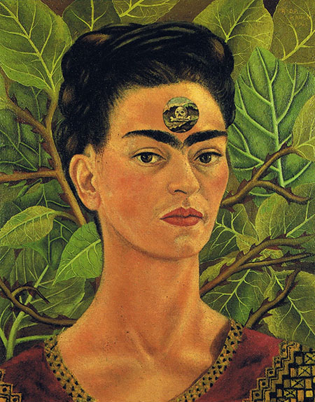 Thinking About Death 1943 - Frida Kahlo reproduction oil painting