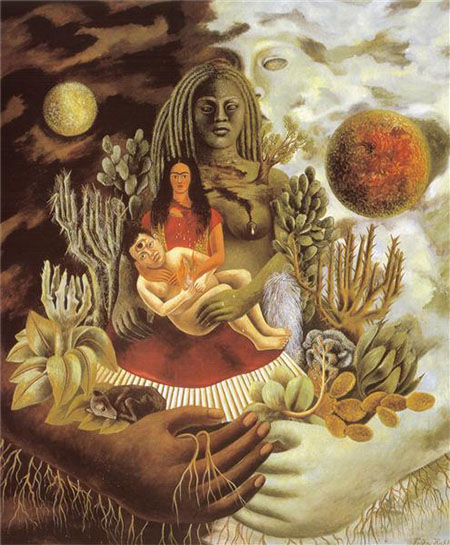 Love Embrace of The Universe 1949 - Frida Kahlo reproduction oil painting