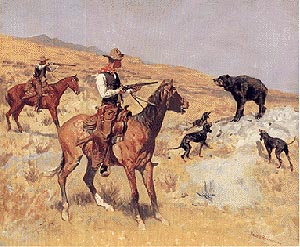 His Last Stand, 1895 - Frederic Remington reproduction oil painting
