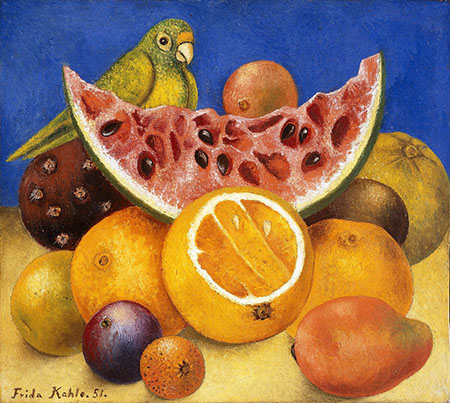 Still Life with Parrot 1951 - Frida Kahlo reproduction oil painting