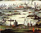 The Lake 1937 - L-S-Lowry reproduction oil painting