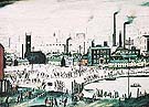 An Industrial Town 1944 - L-S-Lowry reproduction oil painting