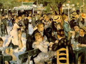 Le Moulin de la Galette - Pierre Auguste Renoir reproduction oil painting