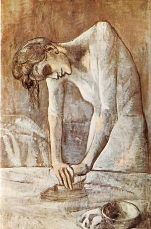 Woman Ironing 1904 - Pablo Picasso reproduction oil painting