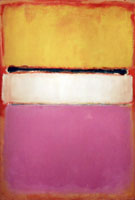 White Centre Yellow Pink and Lavender on Rose 1950 - Mark Rothko