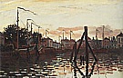 The Port of Zaandam, 1871 - Claude Monet reproduction oil painting