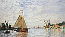 The Zaan at Zaandam, 1871 - Claude Monet reproduction oil painting