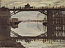 The Highway Bridge Under Repair, 1872 - Claude Monet