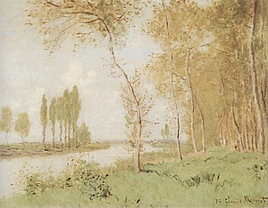 Springtime at Argenteuil, 1872 - Claude Monet reproduction oil painting