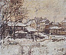 Effect of Snow, Setting Sun, 1874-75 - Claude Monet