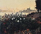 Argenteuil, the Bank in Flower, 1877 - Claude Monet reproduction oil painting