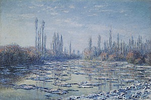 Ice Floes on the Seine - Claude Monet reproduction oil painting