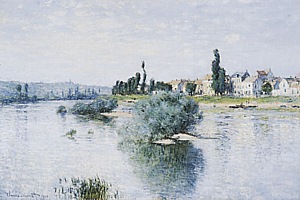 The Seine at Lavancourt, 1880 - Claude Monet reproduction oil painting