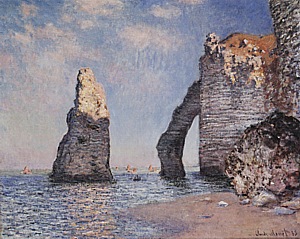 The Needle Rock and the Porte d' Aval, 1885 - Claude Monet reproduction oil painting