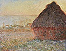 Wheatstack (Sunset), 1890-91 - Claude Monet reproduction oil painting