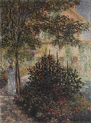 Camille Monet in the Garden at Argenteuil, 1876 - Claude Monet reproduction oil painting