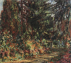 Path through the Garden at Giverny, 1902 - Claude Monet reproduction oil painting