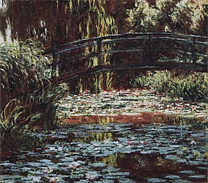 The Water Lily Pond [Japanese Bridge], 1900 - Claude Monet reproduction oil painting