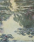 Water Lilies, 1907 - Claude Monet reproduction oil painting