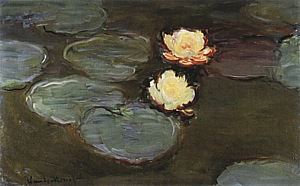 Water Lilies, 1897-98 - Claude Monet reproduction oil painting