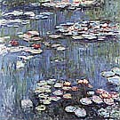 Water Lilies, 1917 - Claude Monet reproduction oil painting