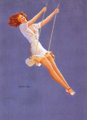 Keep 'em Flying - Pin Ups reproduction oil painting