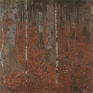 Birch Wood, 1903 - Gustav Klimt reproduction oil painting
