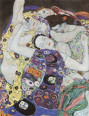 Virgin Detail - Gustav Klimt reproduction oil painting