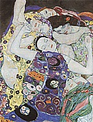 Virgin Detail - Gustav Klimt reproduction oil painting