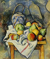 La Vase Paille - Paul Cezanne reproduction oil painting
