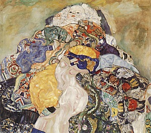 Baby (Detail), 1917/18 - Gustav Klimt reproduction oil painting