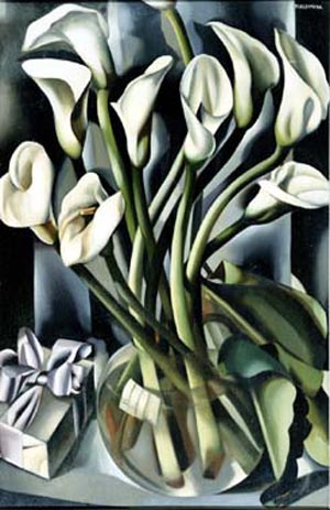 Arums Calla Lily - Tamara de Lempicka reproduction oil painting
