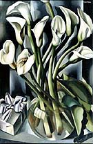 Arums Calla Lily - Tamara de Lempicka reproduction oil painting