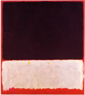 Untitled 1958 Black White Red - Mark Rothko reproduction oil painting